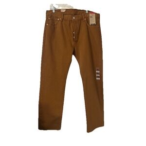 Levis 501 Jeans New  Mens 36/32 Original Button Fly Color Brown